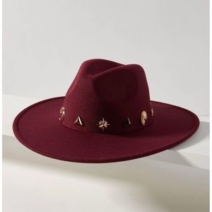 NWT Anthropologie Charm Trimmed Hat